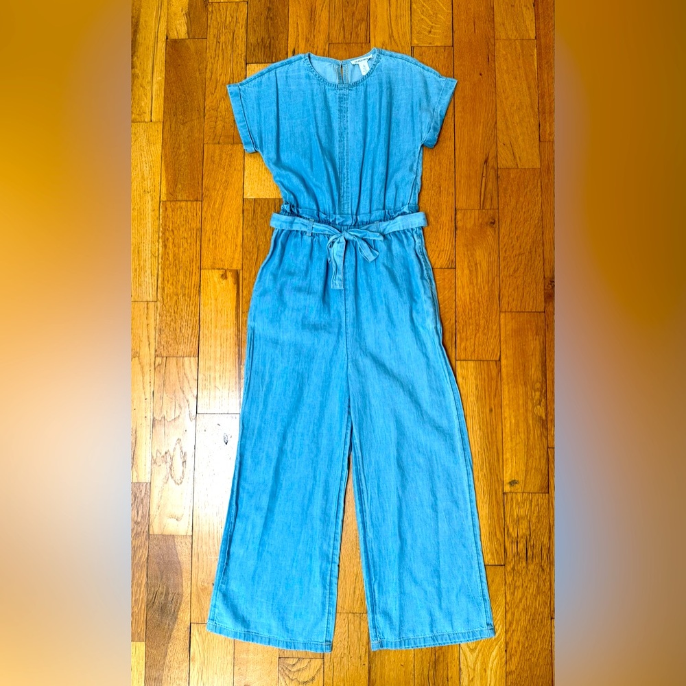 Chambray denim jumpsuit sz 7/8